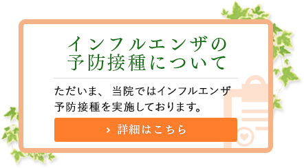 インフルエンザ予防接種について